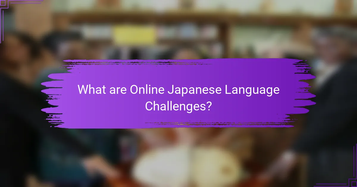What are Online Japanese Language Challenges?